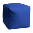 thumbnail image 3 of HomeRoots 474990 17 Cool Primary Blue Solid Color Indoor Outdoor Pouf Cover, 3 of 3
