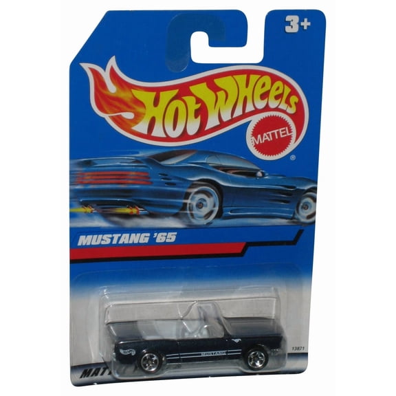 Hot Wheels Mustang '65 (1997) Mattel Black Toy Car