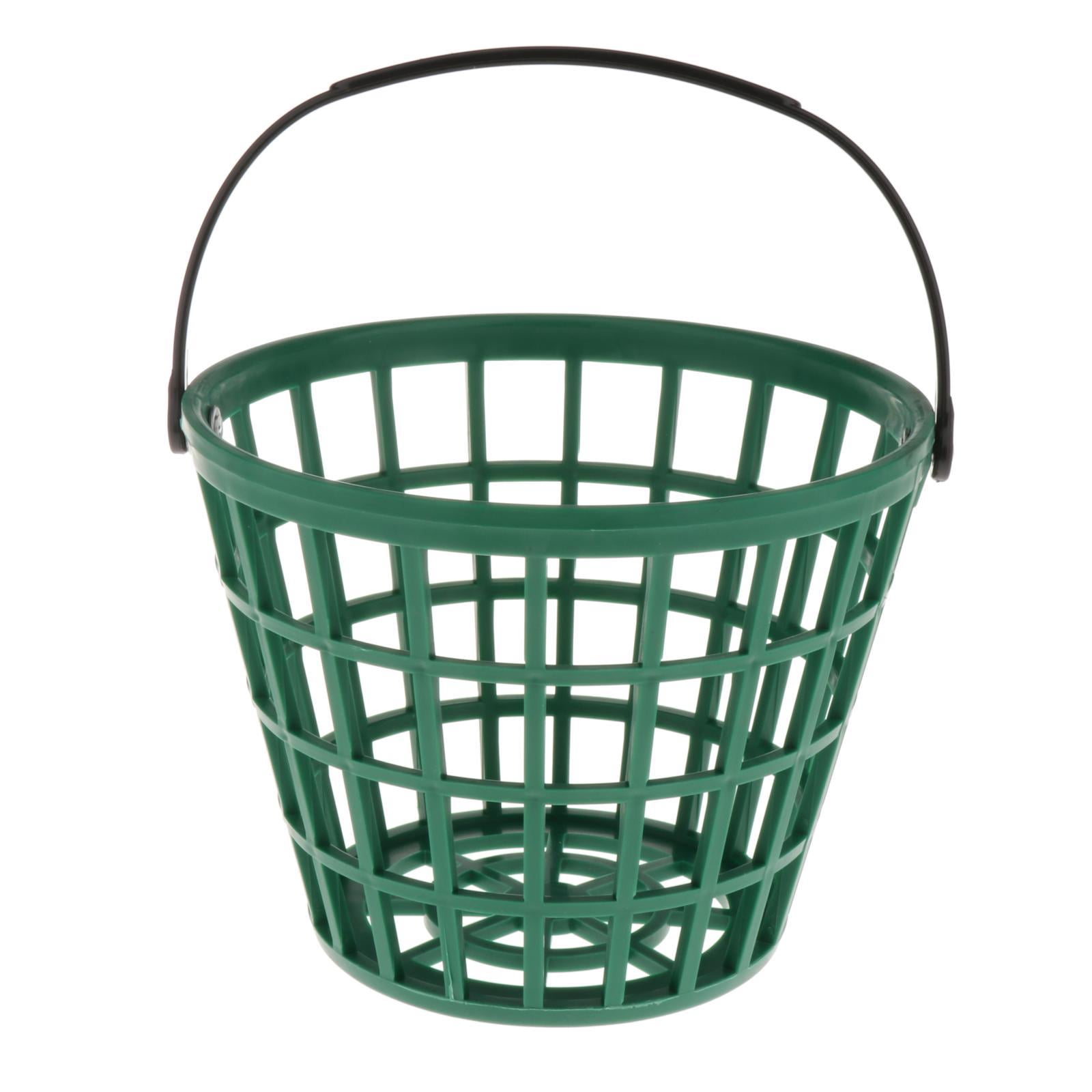 Colaxi Range Basket, Golf Ball Tennis Balls, Egg Collection Carrying Buckets Golf Balls Storage Container with Carry Handle for Outdoor Indoor - Holds 50 Balls