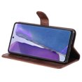 thumbnail image 5 of Case for Samsung Galaxy Note 20 5G Zipper Pocket Wallet Leather Case Magnetic Closure Flip Cover - Brown, 5 of 5