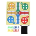 thumbnail image 2 of Flying Chess Board Game, Travel Board Game Set Rubber Cloth  for Family Friends, 2 of 7