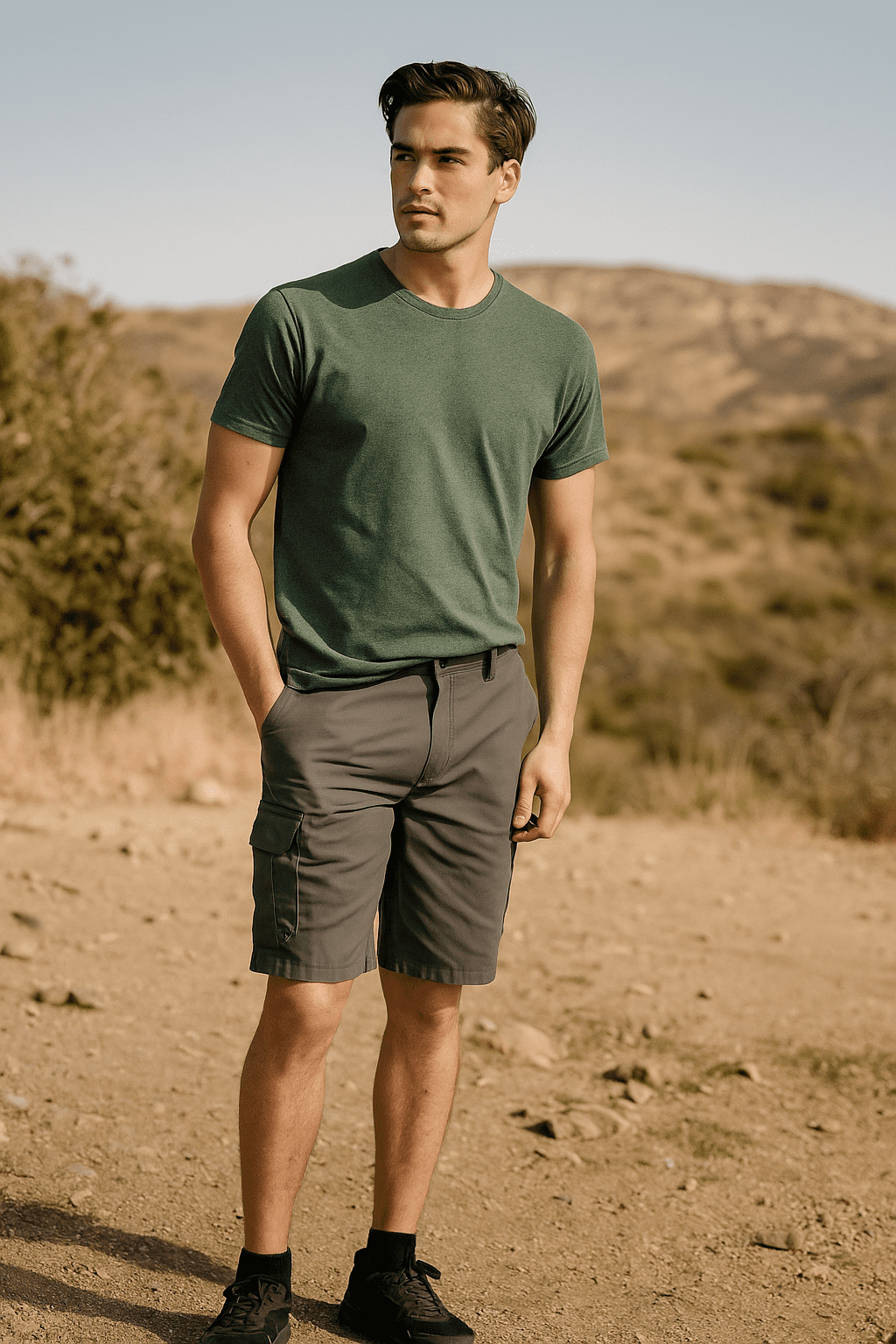 Burnside Cargo Microfiber Shorts, Sizes 30-48
