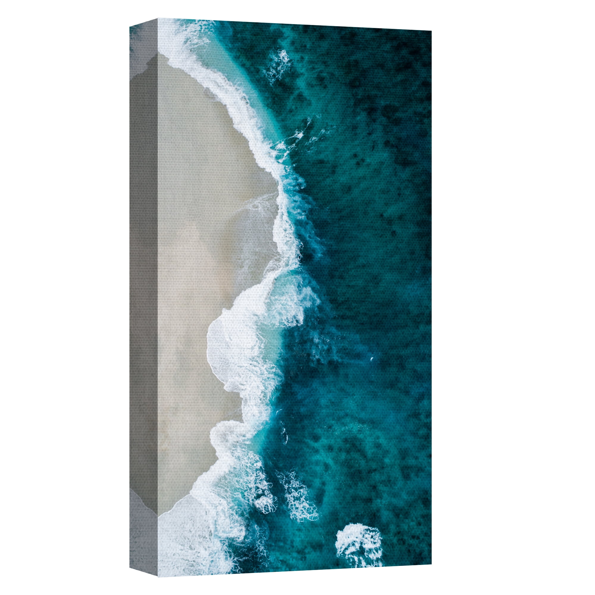 Masterpiece Art Gallery High Tide Bird's-Eye-View Ocean by Shifaaz Shamoon Canvas Art Print