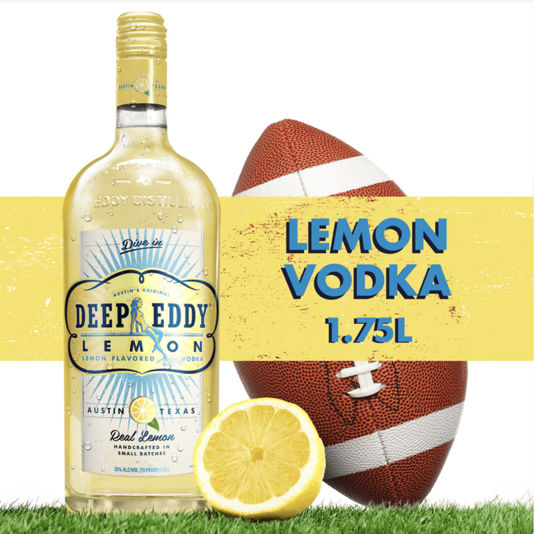 Deep Eddy Lemon Flavored Vodka, 1.75 L Bottle, 35% ABV - Walmart.com