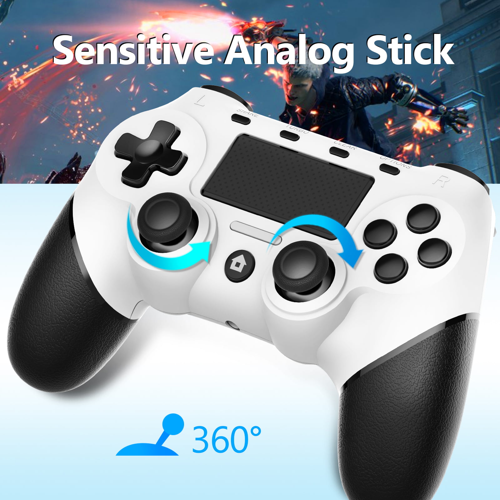  OFOTEIN Wireless Controller for PS4, PS4 Controller