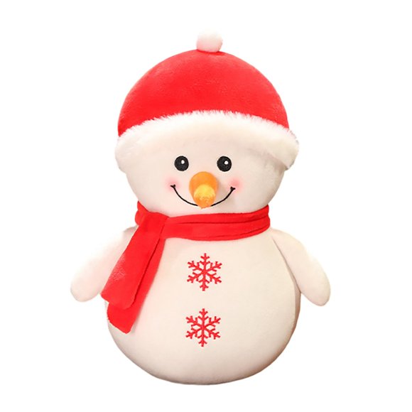 TIELUTT Animaux en Peluche Père Noël Renne Bonhomme de Neige Poupées Douces et Câlines Fête Festive pour Enfants