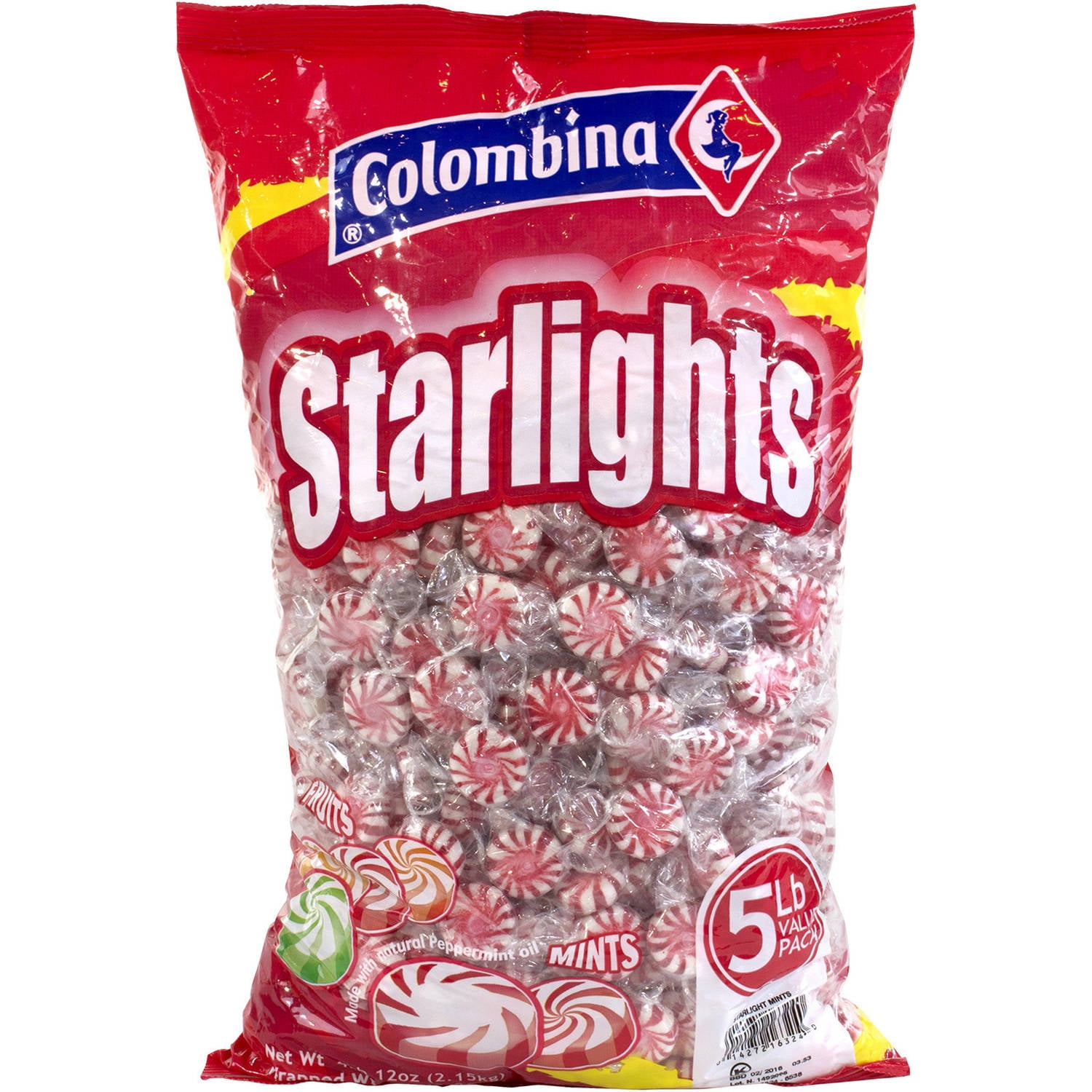Colombina Pinwheel Starlight Mints, 5 lbs by