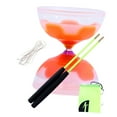 thumbnail image 4 of Juego de juguetes chinos de Diabolo, Triple rodamiento portátil con palos de Diabolo y bolsa de cuerda, juguete de malabarismo, pelota de Diabolo para niños Naranja, 4 of 8