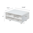 thumbnail image 6 of Yamazaki Home  Rolling Printer Stand, Steel, Holds 59.4 lbs, Minimal Assembly White, 6 of 8