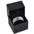 thumbnail image 3 of Tungsten Coyote Canis Canidae Watching Band Ring 8mm Men Women Comfort Fit Black Dome Brushed Gray Polished, 3 of 4