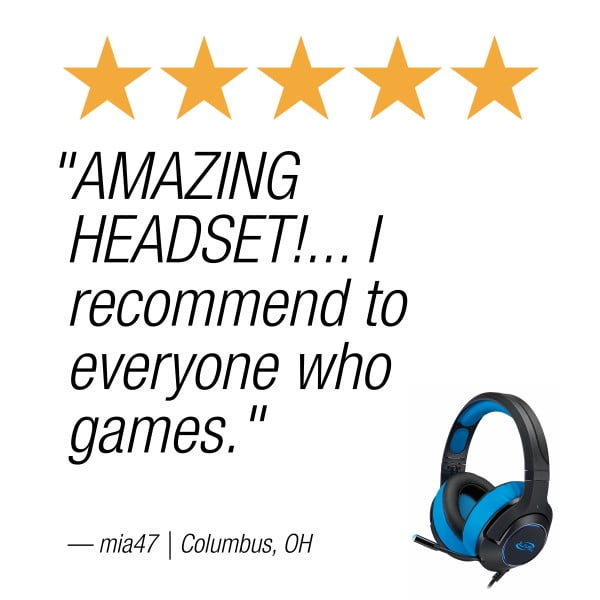 iLive Gaming Headset: Stereo Headphones, IAHG49B, Black