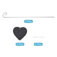 thumbnail image 3 of Unique Bargains Slate Heart Shape Plant Labels with Stainless Steel Hanging Rod Pen 5 Pack, 3 of 5