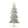 thumbnail image 1 of Árbol de Navidad Glitzhome Deluxe de 8 pies, abeto flocado preiluminado, 1 of 9