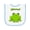 White and Light Blue, variant on Inktastic Kisses? Cute Frog Baby Terry Cloth Bib