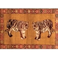 thumbnail image 1 of Ahgly Company Indoor Rectangle Persian Orange Traditional Area Rugs, 5' x 8', 1 of 1