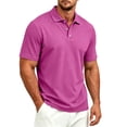 thumbnail image 2 of Polo Shirts for Men Cotton Short Sleeve T-Shirts 3 Buttons Classic Fit Casual Performance Golf Shirts, XL, 2 of 9