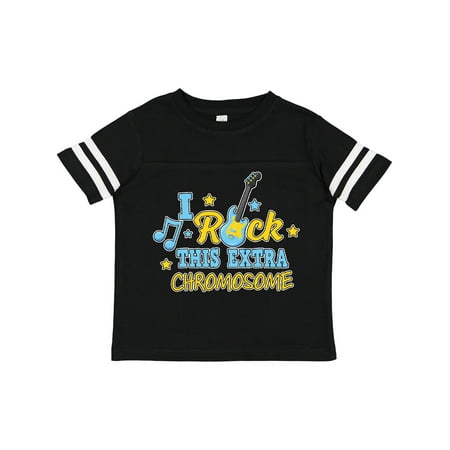 

Inktastic I Rock This Extra Chromosome Down Syndrome Awareness Gift Toddler Boy or Toddler Girl T-Shirt