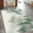 thumbnail image 3 of Foggy Forest Green Area Rug 4x6 Washable Rug Non Slip Watercolor Trees Vintage Large Area Rug Indoor Floor Carpet for Entryway Bedroom Kitchen Living Room Home Office Dining Room Nursery, 3 of 9