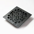 thumbnail image 6 of Black Floor Air Vent Heat Register w/Louver Heavy Cast Aluminum Vintage Victorian Rustic Upscale Design Decor Duct 8" x 8" Floor Vent Grille Registers Renovators Supply, 6 of 11