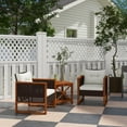 thumbnail image 2 of Outsunny 3 Pieces Wicker Patio Furniture Set w/ Seat and Back Cushions, 2 of 10