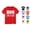 Red, variant on VOUZZA Boys Graphic Tees Baby Boys Big Brother Announcement Short Sleeve Tee Girls Tops Pullover Soft Cotton Graphic T Shirts Tops
