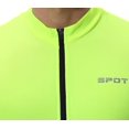 thumbnail image 3 of Spotti Men's Cycling Bike Jersey Short Sleeve with 3 Rear Pockets- Moisture Wicking, Breathable, Quick Dry Biking Shirt Large Hi-viz Yellow, 3 of 6