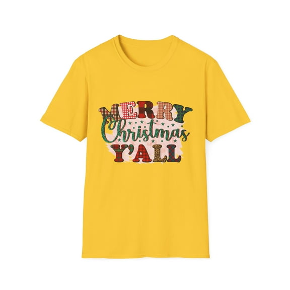 Christmas Holiday Yall Graphic Novelty T-Shirts