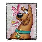 Scooby Doo! Blanket, 50'x60' Butterfly Woven Tapestry Cotton Blend Fringed Throw