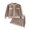 Coffee, variant on WXFAZCVU Girls Fall Outfits Button Down Sweater Jacket and Skirt Kids Trendy Clothing Set Size 4-5 Years
