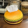 thumbnail image 3 of Hamburger Tissue Retro Living Room Paper Home Decoration Birthday Gift Hamburger Tissue Desktop Table Quirky Home Furnishings Cilindro de toalla de papel, 3 of 8