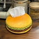 thumbnail image 4 of Caja de pañuelos con forma de hamburguesa, creativa, retro, para sala de estar, decoración divertida para el hogar, regalo de cumpleaños, caja de pañuelos con forma de hamburguesa, mesa de escritorio, 4 of 4