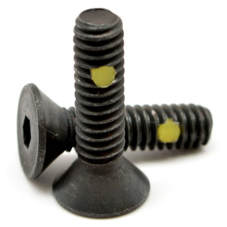 

1/4 -20 x 2 (PT) Coarse Thread Socket Flat Head Cap Screw Nylon Pellet Alloy Steel Black Oxide Pk 50