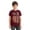 Tee-Brick Red, variant on Ulitacool Summer T Shirts Boys Round Neck Short Sleeve Knit Textured Tee Shirt For Soft Youth Top Versatile Toddler Wear Yellow 2-3 Years