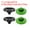 Black/Green, variant on Camera Shutter Button, 2 Pack Soft Shutter Release Button Camera Button Concave, Red Silver