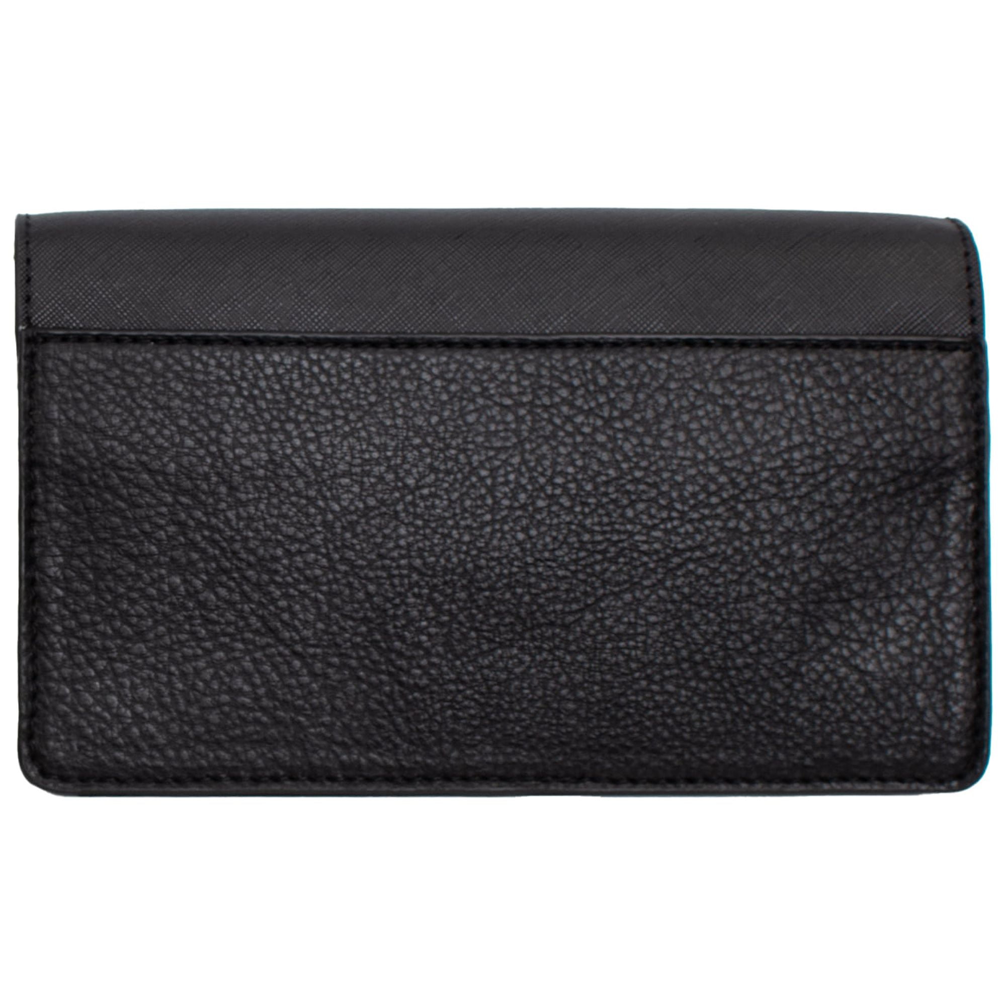 Alexis Bendel Women’s Small Saffiano Chain Flap Crossbody Everyday Handbag with Turn Lock