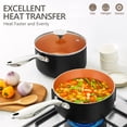 thumbnail image 6 of MICHELANGELO Nonstick 2 Quart Sauce Pan with Lid, Ultra-Nonstick Copper Sauce Pot 2 Qt, Ceramic Saucepan with Lid, Small Pot with Ergonomic Handle, Induction Compatible, Oven Safe, 6 of 7