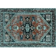 thumbnail image 1 of Ahgly Company Indoor Rectangle Persian Light Blue Traditional Area Rugs, 6' x 9', 1 of 4