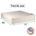 thumbnail image 2 of DS USA Grandeur Deluxe Double-Sided Mattress Only - Fully Assembled, Spinal Support, Superior Quality, Luxury Height, Longlasting Comfort (Twin XL 39"x80"x12"), 2 of 5