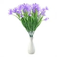 AGXAP Artificial flowers 4packs Plastic Artificial Flower Silk Flower