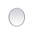 thumbnail image 4 of Metal frame round mirror 39 inch in Black, 4 of 7