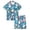 Navy-f, variant on LRen Girls Easter Outfits Cartoon Print Shirt and Pant Casual Set with Pockets Fashion Silk Button Down Collared Easter 2 Piece Easter Gifts for Girls