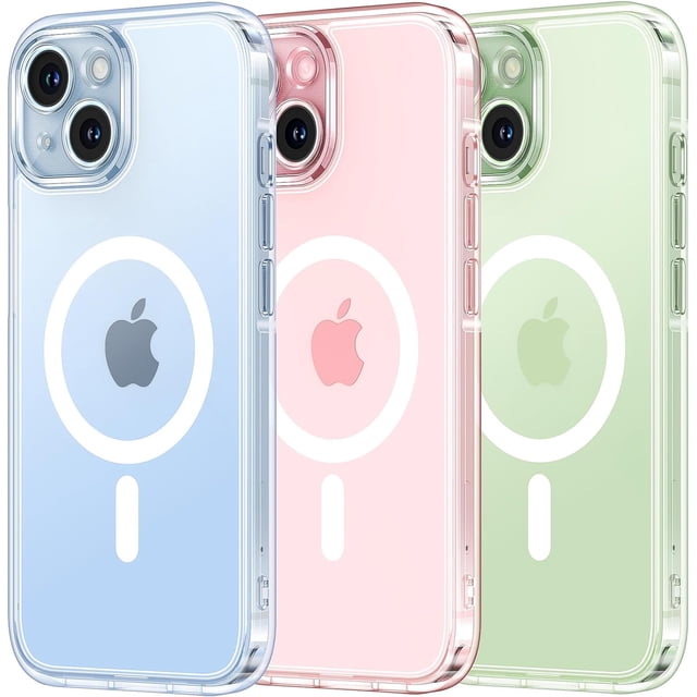 TEMOGU-Magnetic for iPhone 15 Plus Case Clear, Upgraded Full Camera Protection, Fit for MagSafe, Rugged Phone Case for iPhone 15 Plus 6.7 Inch, Anti-Yellowing, Drop Protection, Clear