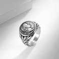 thumbnail image 4 of Vintage Roman Caesar Rings Stainless Steel Statement Thumb Middle Knuckle Finger Ring Comfort Fit Personalise Biker Cool Jewelry Gifts for Men Women Bff Birthday Xmas, 4 of 9