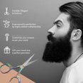 thumbnail image 5 of Tijeras para cortar el cabello, tijeras vintage, paquete de 2 bigote facial, barba, bordado de belleza, uso diario, 5 of 5