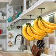 thumbnail image 5 of SUSUchens Self Adhesive Banana Hook Metal Banana Hanger Hook Rust-Resistant Strong Load-Bearing Under-Cabinet Banana Hook Organizer Black, 5 of 13