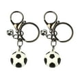 thumbnail image 1 of pitrice 2Pcs Keychain Mini Cartoon Key Ring Modern Handmade Girl Exquisite Bag Durable Auto Pendant Decoration Party Gifts Black Football, 1 of 9