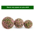 thumbnail image 3 of Home Decor Artificial Topiary Flower Balls Set of 2,Large Hanging Grass Ball for Home Wedding Decor, Indoor and Outdoor, 3 of 7
