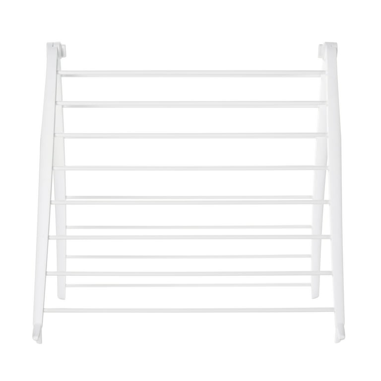 Mainstays Expandable Steel Laundry Drying Rack, White 