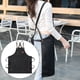 thumbnail image 4 of Delantal de moda, bolsillos grandes, espalda , babero, uniforme de trabajo, delantal de barista, a para cocina, hornear, Negro Baoblaze Delantal de lona, 4 of 8
