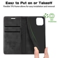 thumbnail image 3 of CASE ME For iPhone 14 Pro Max 14 13 12 11 Pro Max/SE 2022/SE 2020/ 7 8/Xs Max/XR/X/Xs Case Flip Leather Wallet Shockproof Phone Cover, 3 of 20